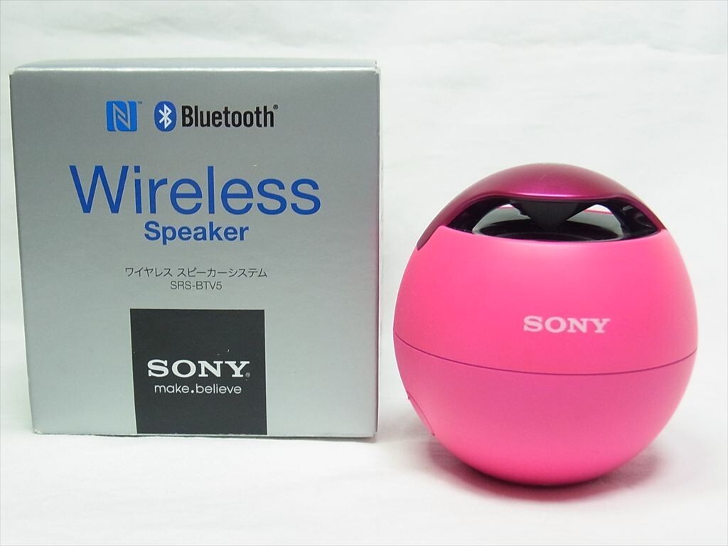 SONY　ワイヤレススピーカー（SRS-BTV5）ピンク SONY ワイヤレススピーカー（SRS-BTV5）ピンク 【公式通販】