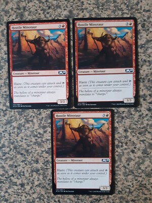 MTG 3 x Feindlicher Minotaurus - Kernset 2019