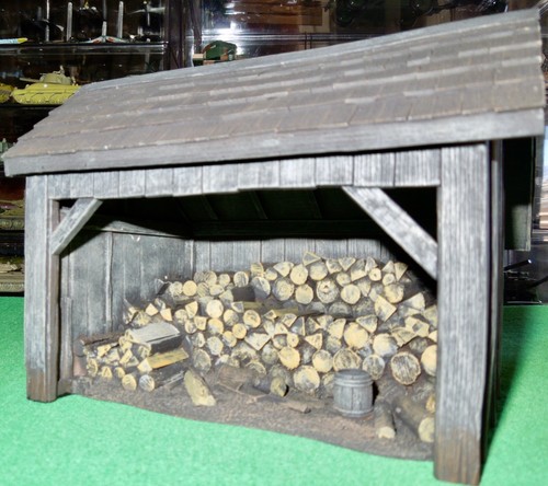 2007 Britains 54mm ACW Valley Series Wood Shed w/Stump & Axe (17918) in Orig Box - Picture 12 of 12