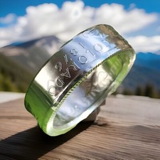 Coin Rings Handmade from Silver Colorado State Quarters Sizes 3-12