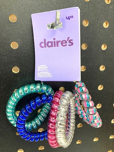 Claire’s Girls 5 Pack of Stretch Bracelets Choose Butterflies / Colored Chrome - Picture 4 of 5