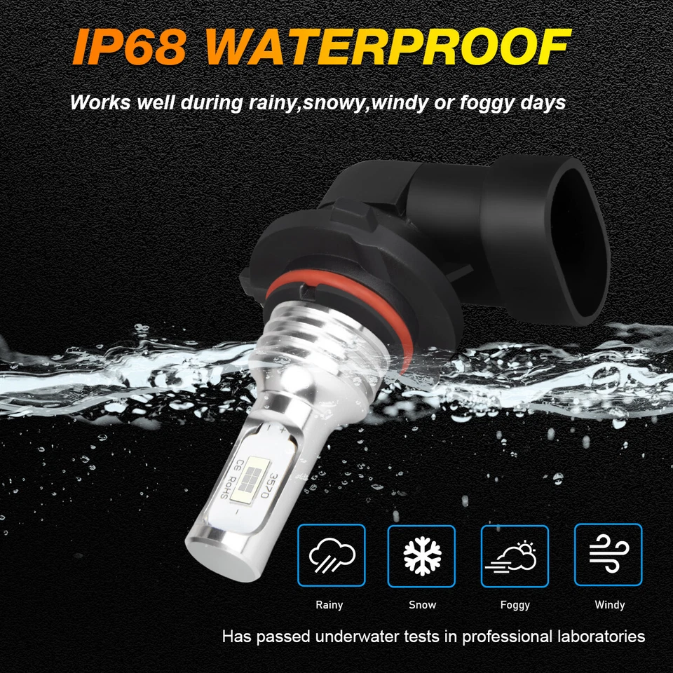 Kit combinado de 6 faros LED + faros antiniebla 8000 k para Dodge Ram 1500 2009-2017 Foto 4 de 4