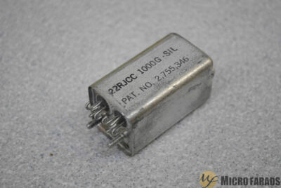 SIGMA INSTRUMENTS RELAY 22RJCC1000G-SIL  5945-00-642-1874 7-1617520-5 NOS UNUSED
