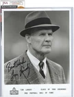 Tom Landry Autographed 8x10 Photo Dallas Cowboys Football HOFer Coach JSA COA