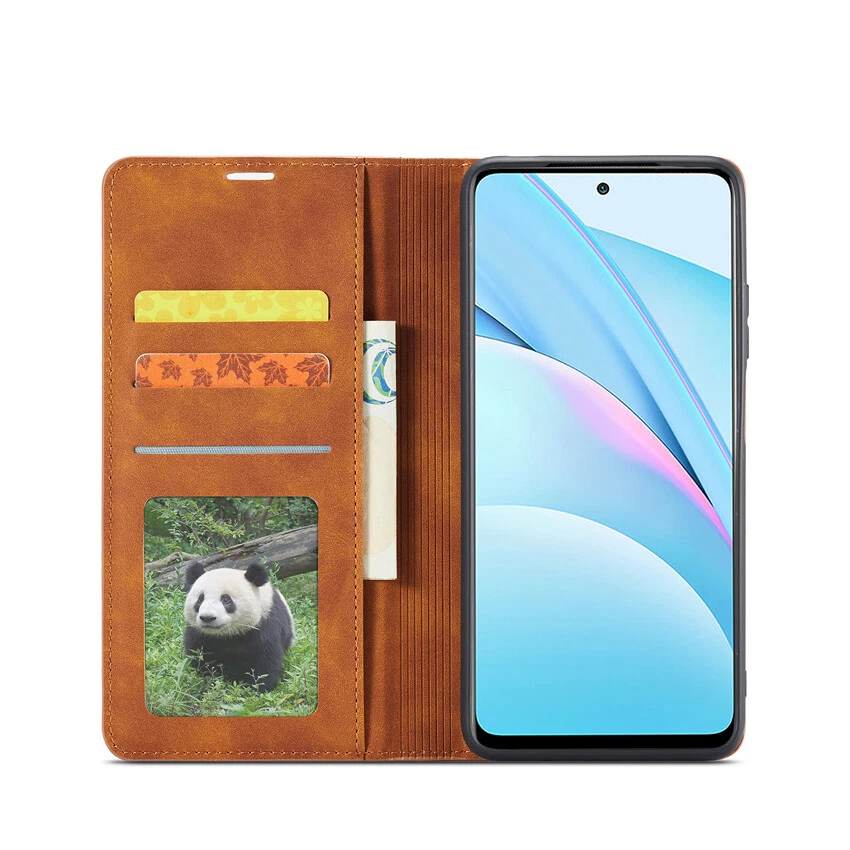 Magnetic Wallet Case Leather Flip Cover for Xiaomi Mi 10T/11 Lite/12T/13T Pro - Image 4 of 4