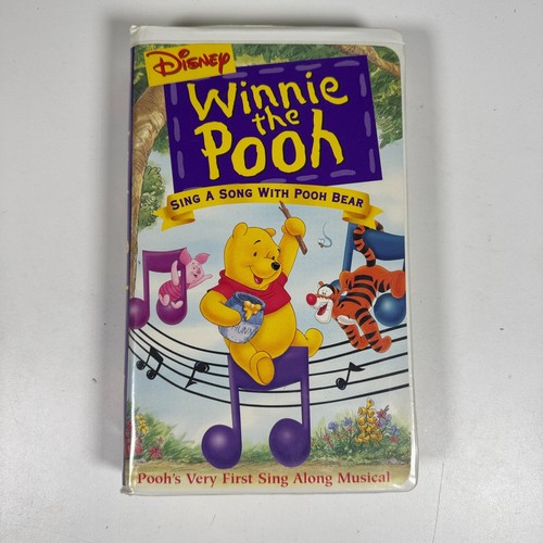 Winnie the Pooh Sing A Song with Pooh Bear VHS Video Tape Clam Shell