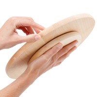 Pizzateller Ø 30 Cm Drehbarer Holz Teller Servierplatte Drehteller Anrichte