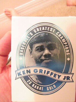 BASEBALLS GREATEST CHAMPIONS 23 KARAT GOLD CARDS KEN GRIFFEY JR