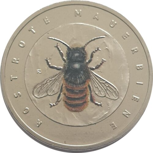 5 Euro Münze „Rostrote Mauerbiene“ 2023  Serie WUNDERWELT INSEKTEN Neu aus Rolle - Bild 1 von 2