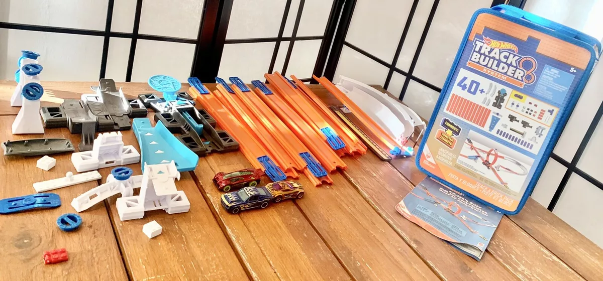 Hot wheels track builder track and brick pack playset sales