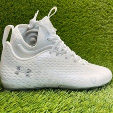 Under Armour Spotlight Lux MC 2.0 Mens Size 10 Triple White Football Cleats