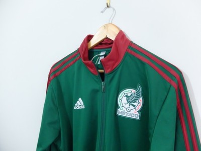 Adidas Mexico Fußball TT Trainingsjacke grün burgund M sehr guter Zustand 2023