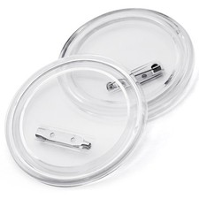 25 PCS 3 Inch DIY Clear Button Pins Acrylic Craft Supplies For Crafters
