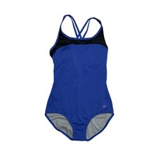 Speedo Women's Swimsuit One Piece Crossback Moderate Cut Dazzling Blue Sz 10