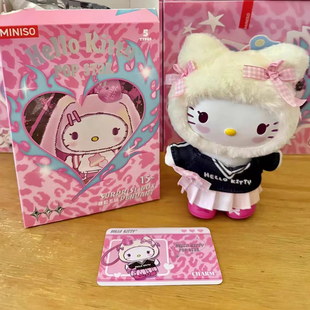 Miniso Hello Kitty Pop Star Series Plush Confirmed Blind Box