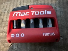 New Mac Tools 10 Piece Screwdriver Hex Bit Set With Extension Pbd10s