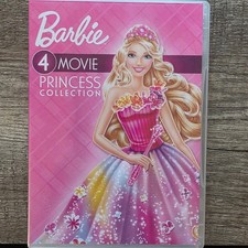 Barbie 4 Movie Princess Collection DVD Animated Family Film Kids Girls
