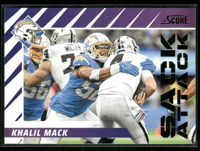 2024 SCORE SACK ATTACK KHALIL MACK LOS ANGELES CHARGERS #9