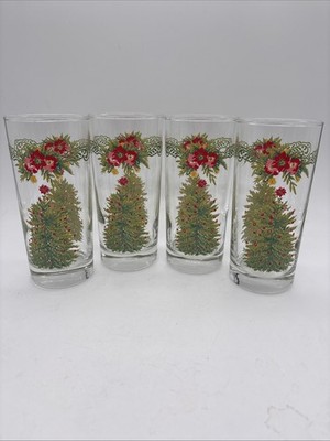 4 PC Pioneer Woman Holiday Cheer Glasses Christmas Coolers Tumblers