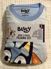 Disney Bluey Girls Long Sleeve Top and Pants Pajama Set, 2-Piece, Sizes S 6/7