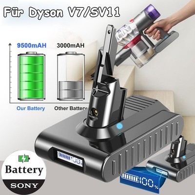 9500mAh Akku Für Dyson V7 SV11 Animal Absolute Pro Motorhead Mit LED-Anzeige DHL