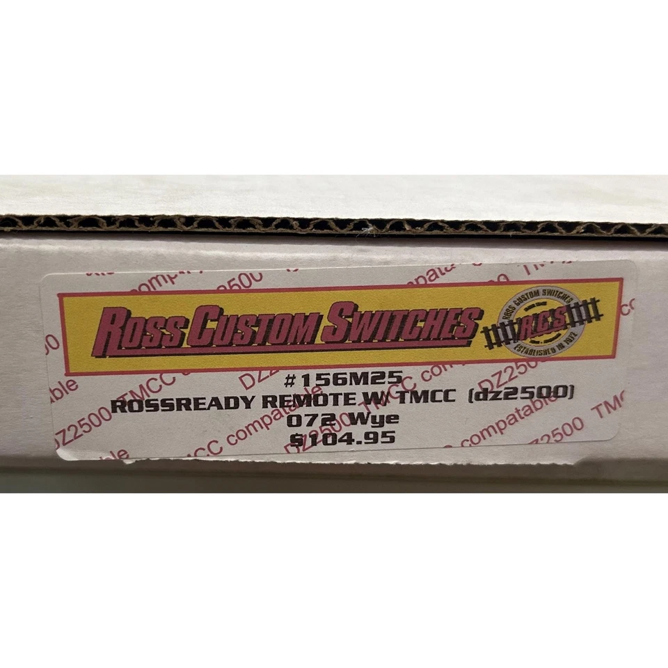 Ross O Gauge 156M25 Remote Control w/TMCC 072 Wye - Image 2 of 2