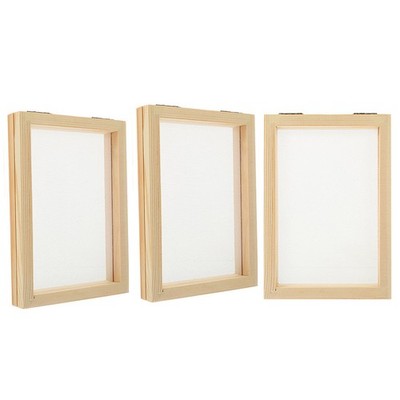 3 Pcs Paper Making Wood Frame Diy Paper Craft Educational Toy