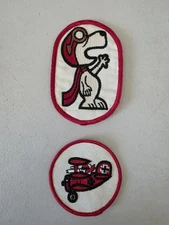 Vintage Snoopy Patch Peanuts Red Baron VTG Charles Schulz 4.5" X 3.0"