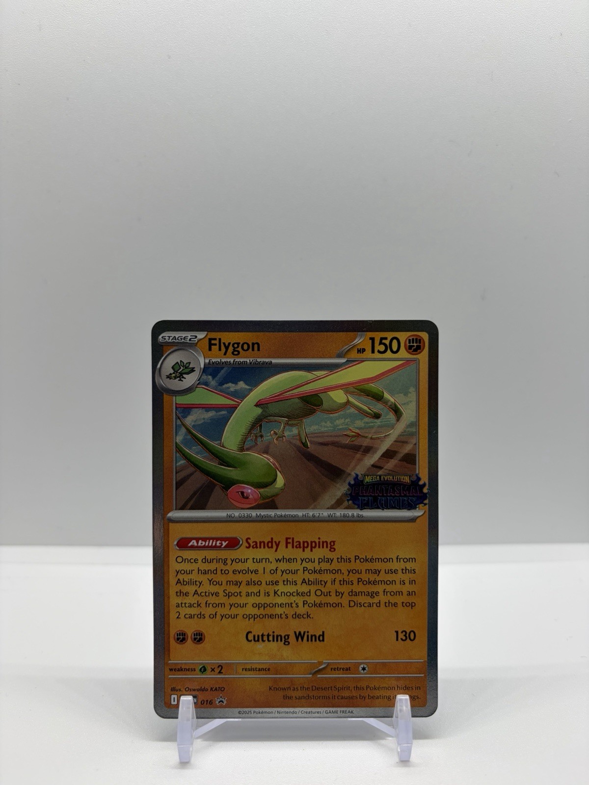 Flygon 016 Me: Mega Evolution Promo Holo Prerelease Stamped