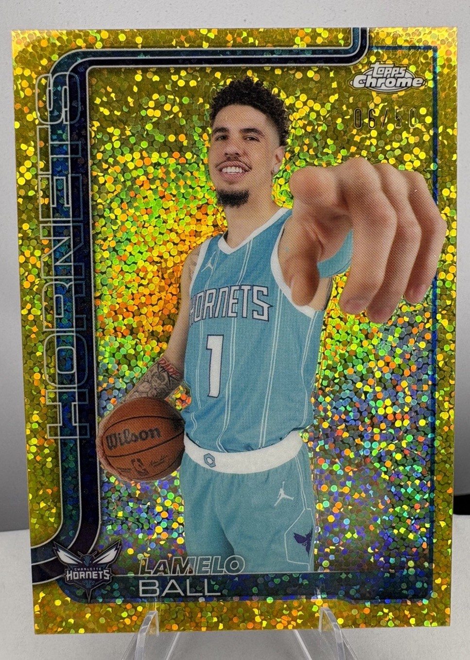 2025-26 Topps Chrome Image Variation Gold #39 LaMelo Ball /50 Hornets 📈💸