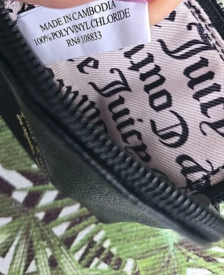 JUICY COUTURE 黑色硬币袋,钱包夹,裤子穿,夹克 — 第 4/4 张图片