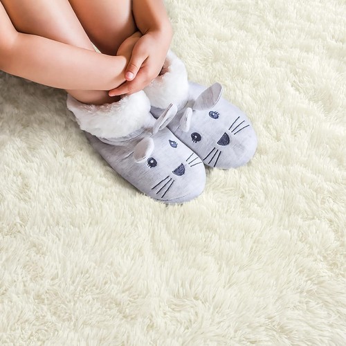 Softlife Fluffy Rugs for Bedroom, Shag Cute Area 2.6x5.3 Feet (1 pc), Creamy - Picture 7 of 9