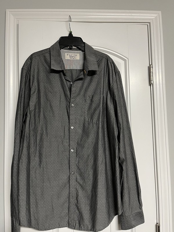 PENGUIN By Munsingwear DRESS Shirt Men XL 46 Heritage Slim Fit Polka Dot EUC