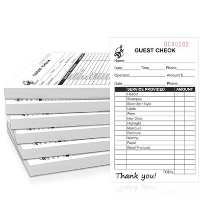 12 Pack Salon Guest Checks Books 100 Sheets Server Note Pads Receipt Book