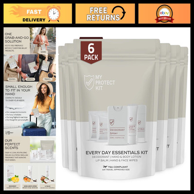 8-Piece Travel Hygiene Kit | Essential Personal Care Set for On-the-Go Use