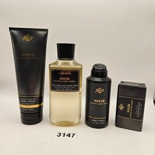 BATH  BODY WORKS NOIR MEN'S GIFT SET BODY WASH SPRAY CREAM SOAP