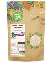 Bio-Kokosraspeln 250G Wholefood Earth | Gentechnikfrei Vegan Ballaststoffreich