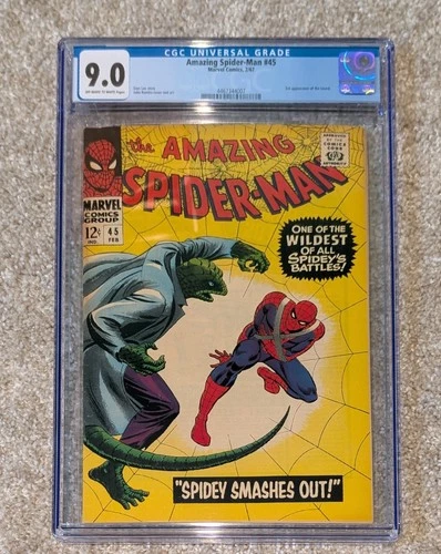 The Amazing Spider-Man 45 CGC 9.0 VFNM (Marvel Comics February 1967)