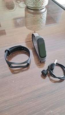 Xiaomi mi band 5 fmFitness Tracker Nylon Armband Grau Top!