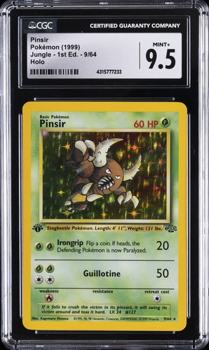 Pinsir (1st Edition) graded CGC 9.5 for sale on eBay