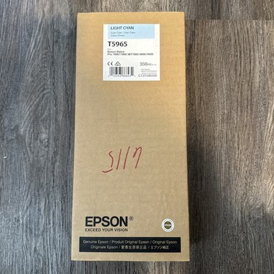 2018 GENUINE EPSON LIGHT CYAN INK T5965 STYLUS PRO 7900 9900 7890 9890 77 9700