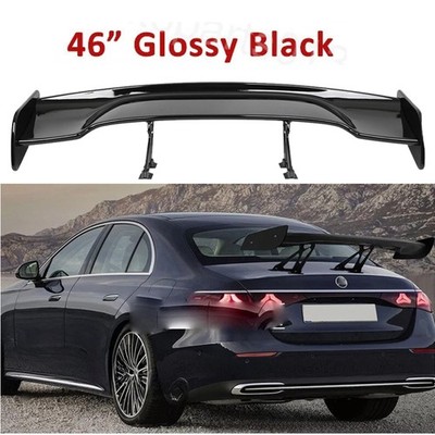 For Mercedes W214 E300 E350 Black GT-Style Rear Trunk Spoiler Lip Racing Wing