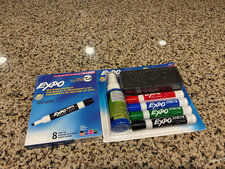 Expo Whiteboard Dry Erase Set of 12 with Cleaner Erase for. School Office Home