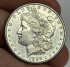 XF 1886-S Morgan Silver Dollar (Cleaned) U.S. $1 Coin Extra Fine