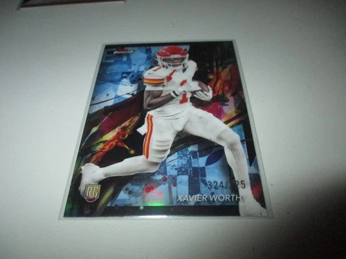 Xavier Worthy 2024 Topps Finest Sky Blue Refractor Common RC #91 /325
