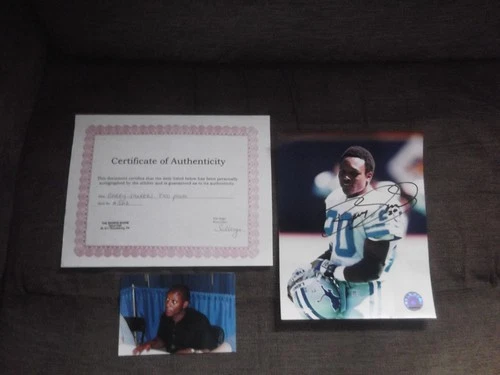 Barry Sanders Signed Autographed Detroit Lions 8x10 Photo  Holo