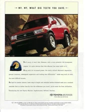 1996 Toyota 4Runner SUV My My What Big Teeth You Have Vintage Print Ad/Poster