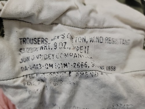 Vintage US Army OG-107 Sateen Type 2 Trouser Hose USA Short Medium 31x29,5 - Bild 14 von 21