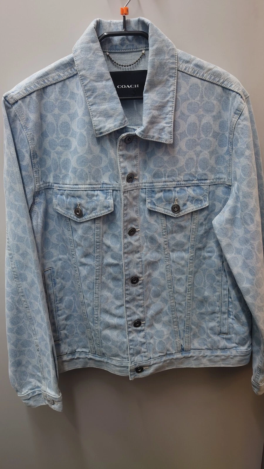 Giacca di jeans firmata Coach (C4630) taglia etichetta 48