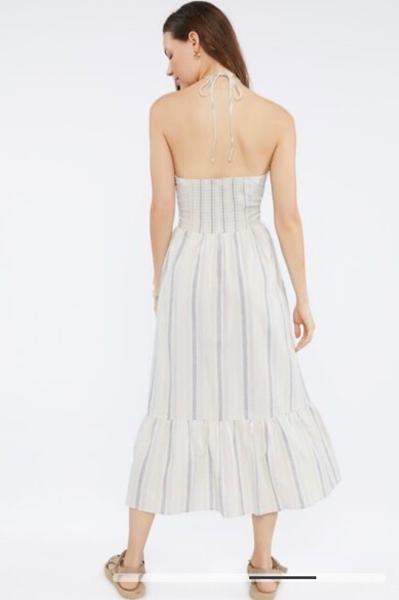 knee length dresses for ladies Madam Midi Dress - Pink Stripe main image 0